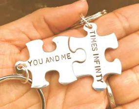 His and Hers Keychain, Couples Custom Keychains