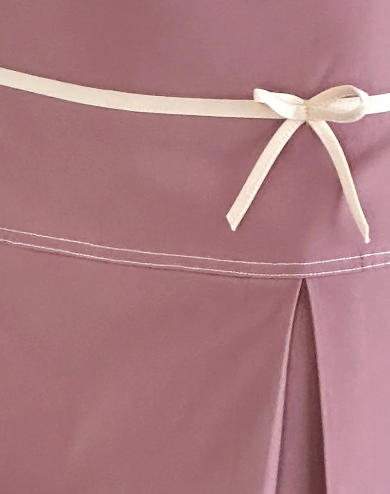 Istari Mini Skirt in Dusky Pink