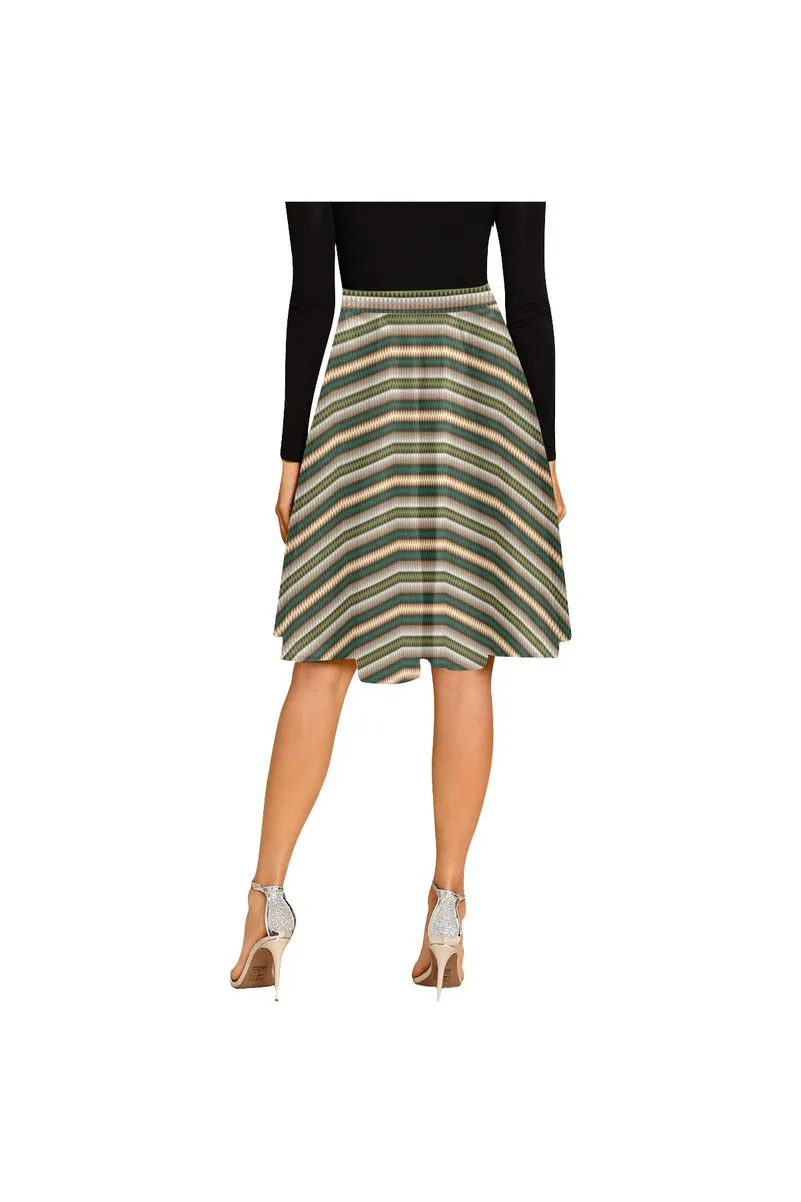 Jagged Edges Melete Pleated Midi Skirt