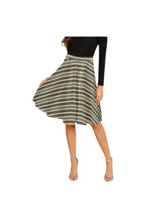 Jagged Edges Melete Pleated Midi Skirt