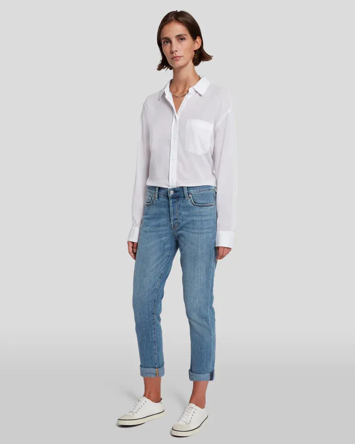 JOSEFINA GIRLFRIEND JEAN (BRIGHT BROKEN TWILL) - 7 FOR ALL MANKIND