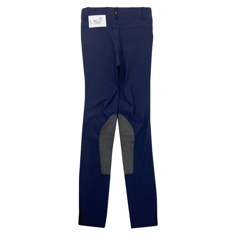 Kerrits 'Crossover' Knee Patch Breeches in Navy - Children's Medium