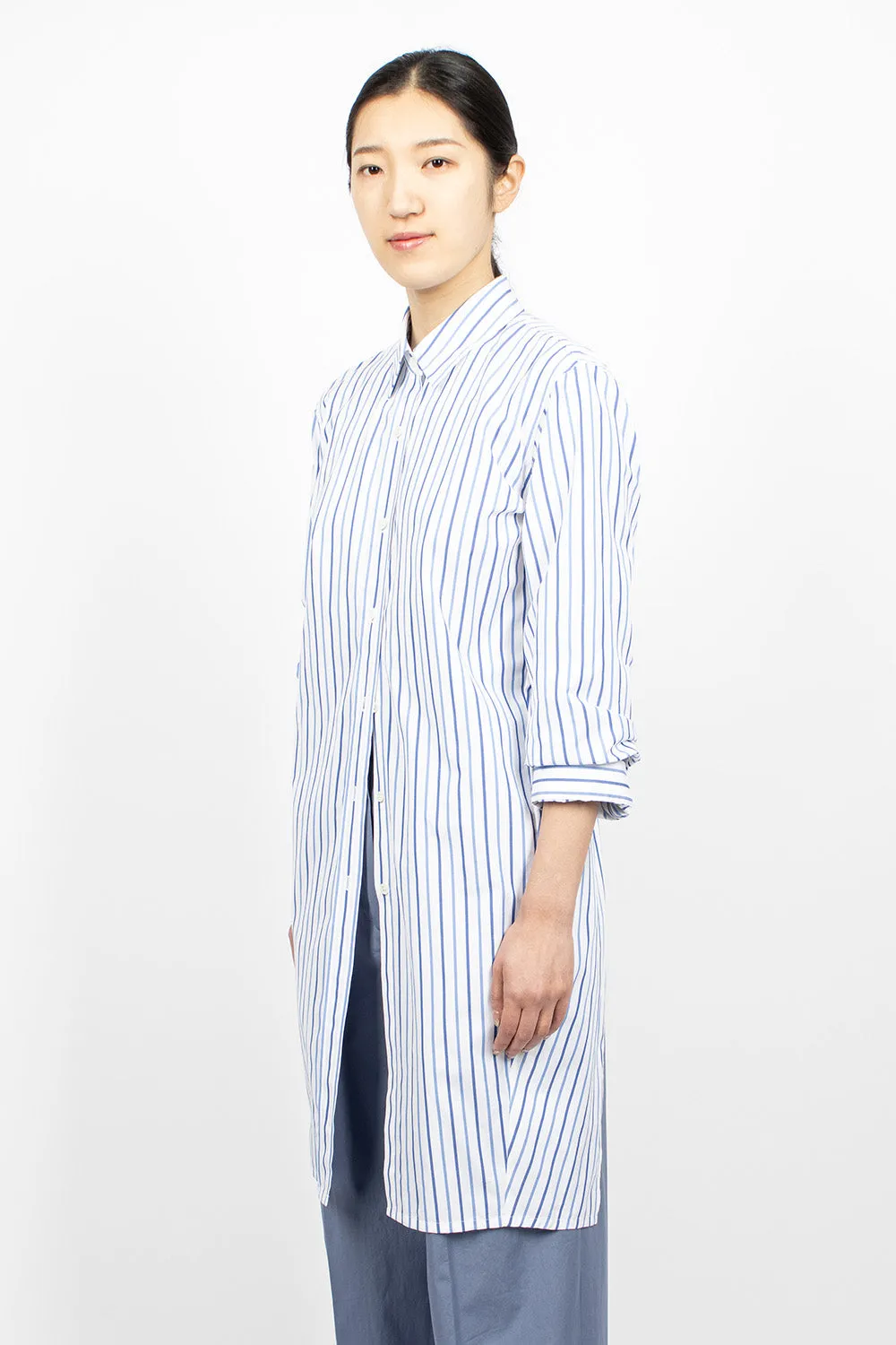 Knotted Shirt Blue Stripe