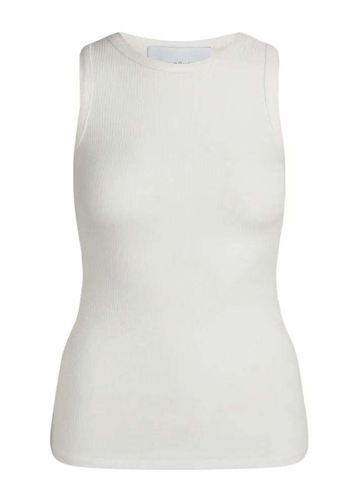 La Rouge Lisa Singlet Top - White