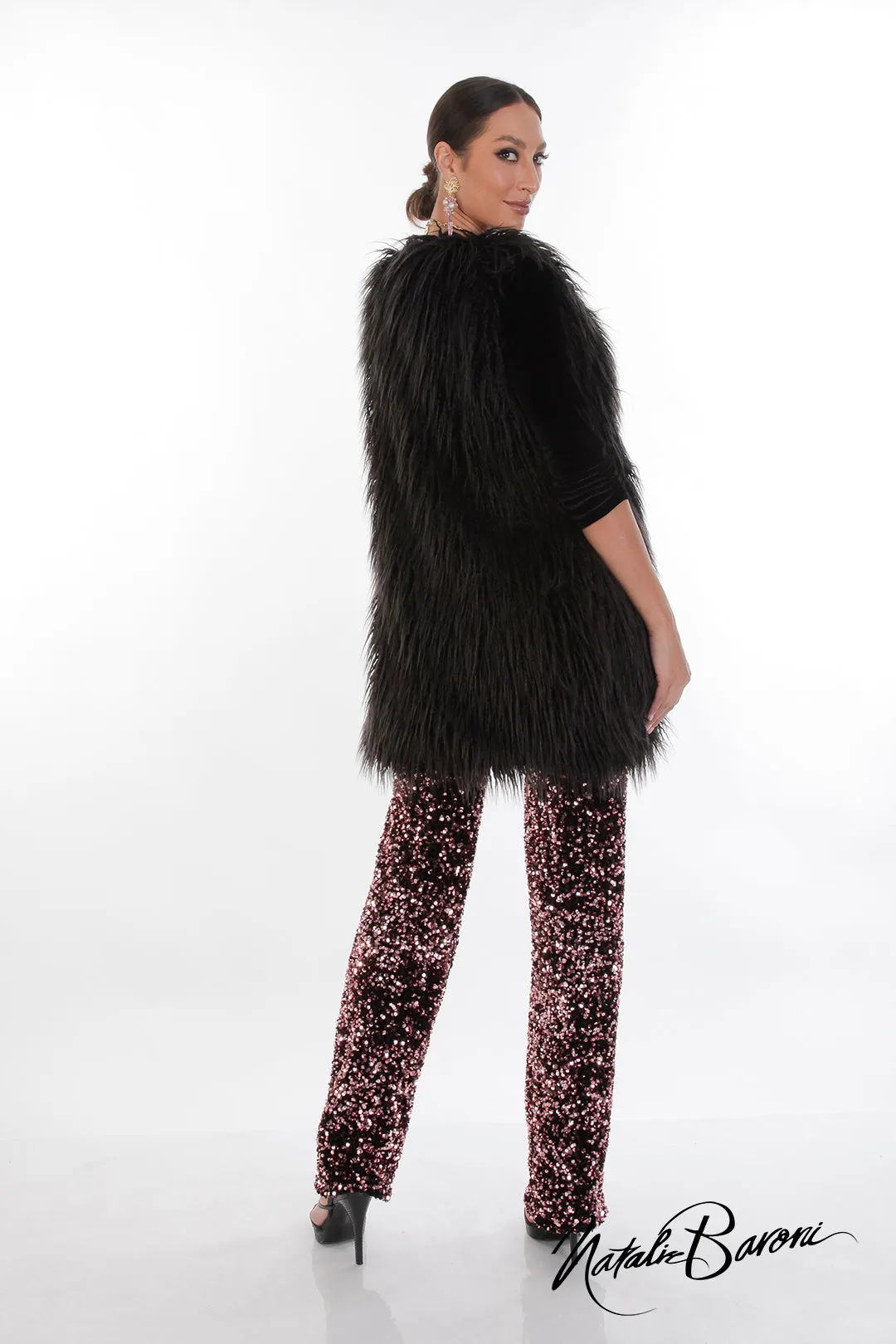 La Scala Sequin Stiletto Pant