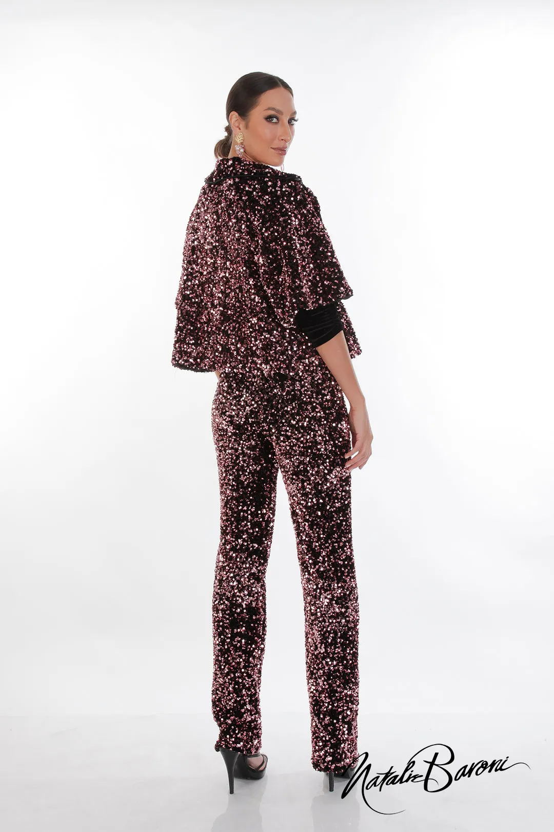 La Scala Sequin Stiletto Pant