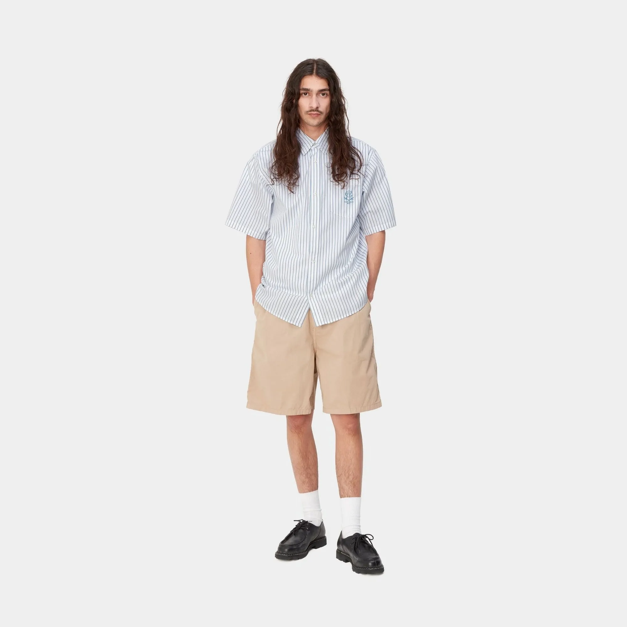 Linus Stripe Short Sleeve Shirt | Bleach