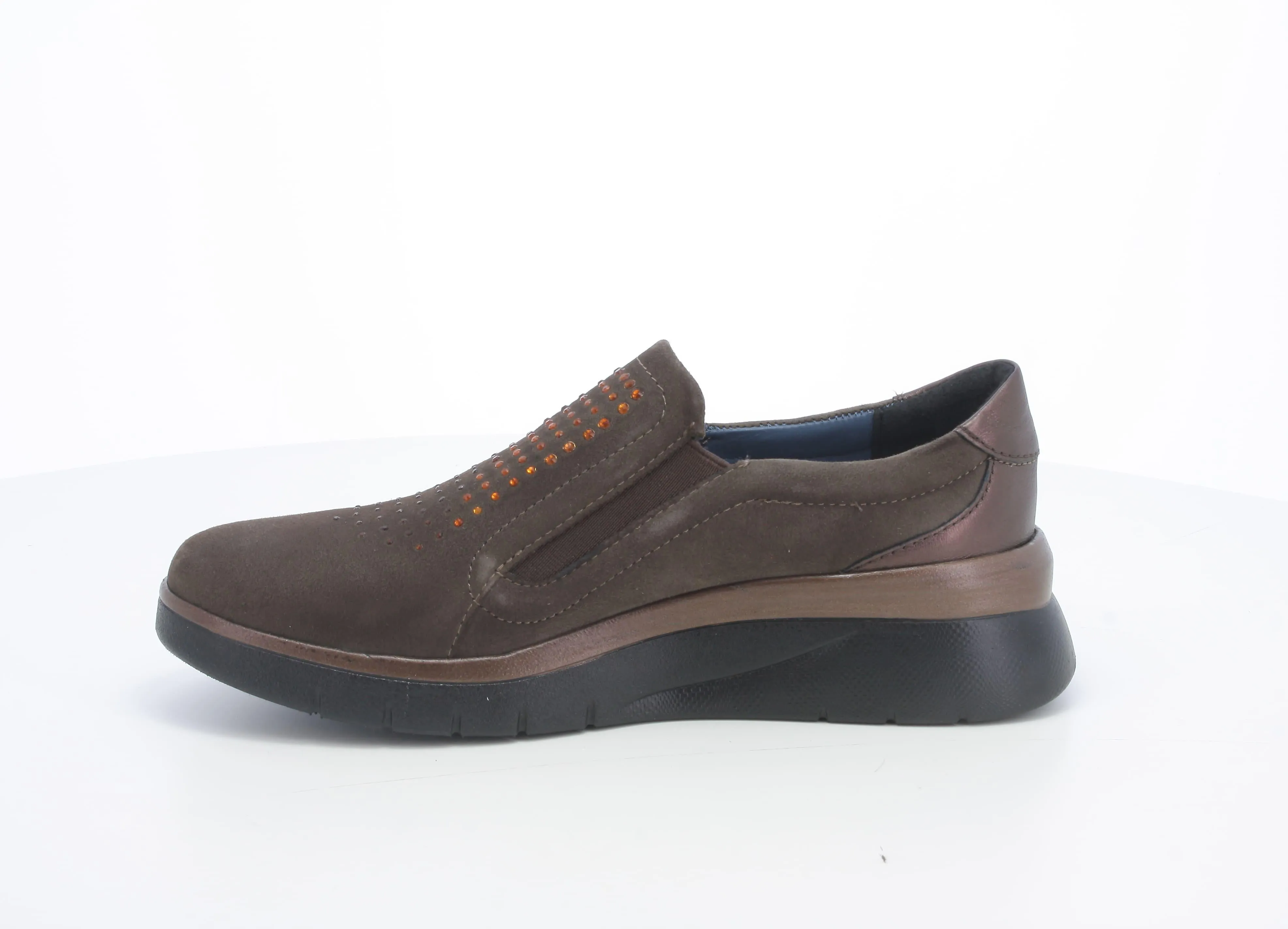 Melluso donna scarpa bassa comfort in camoscio