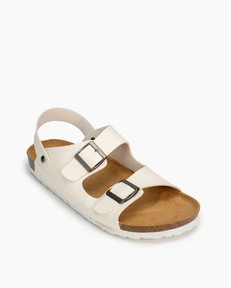 Men's Adjustable Buckle Comfort Cork Footbed Sandals