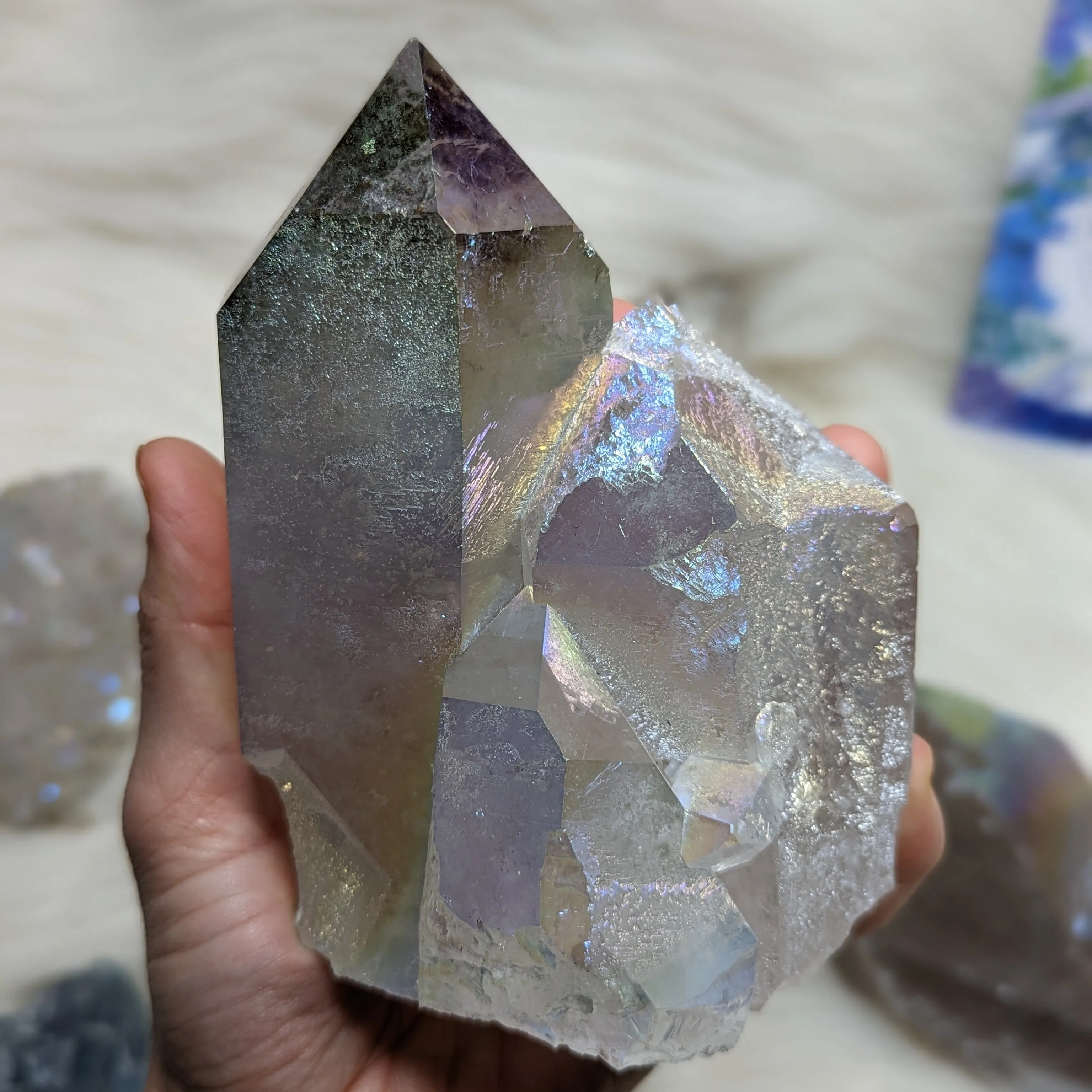 Mesmerizing Pastel Rainbow Glow ANGEL AURA QUARTZ Generator