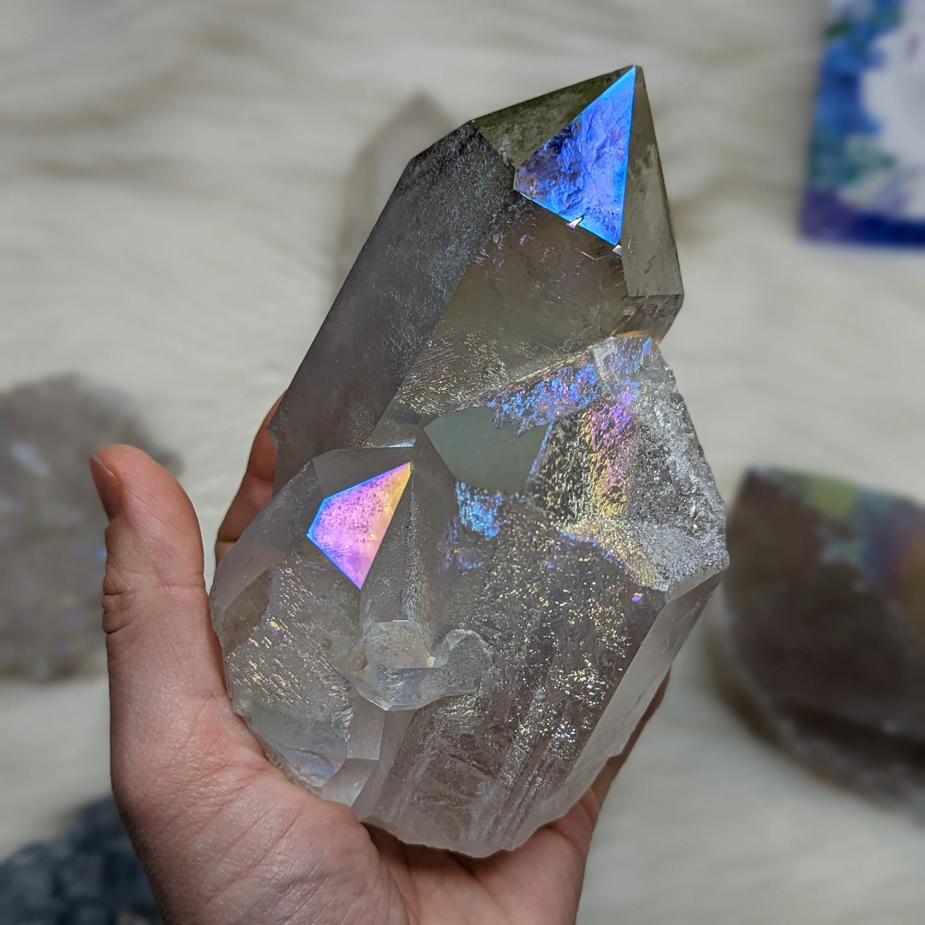 Mesmerizing Pastel Rainbow Glow ANGEL AURA QUARTZ Generator