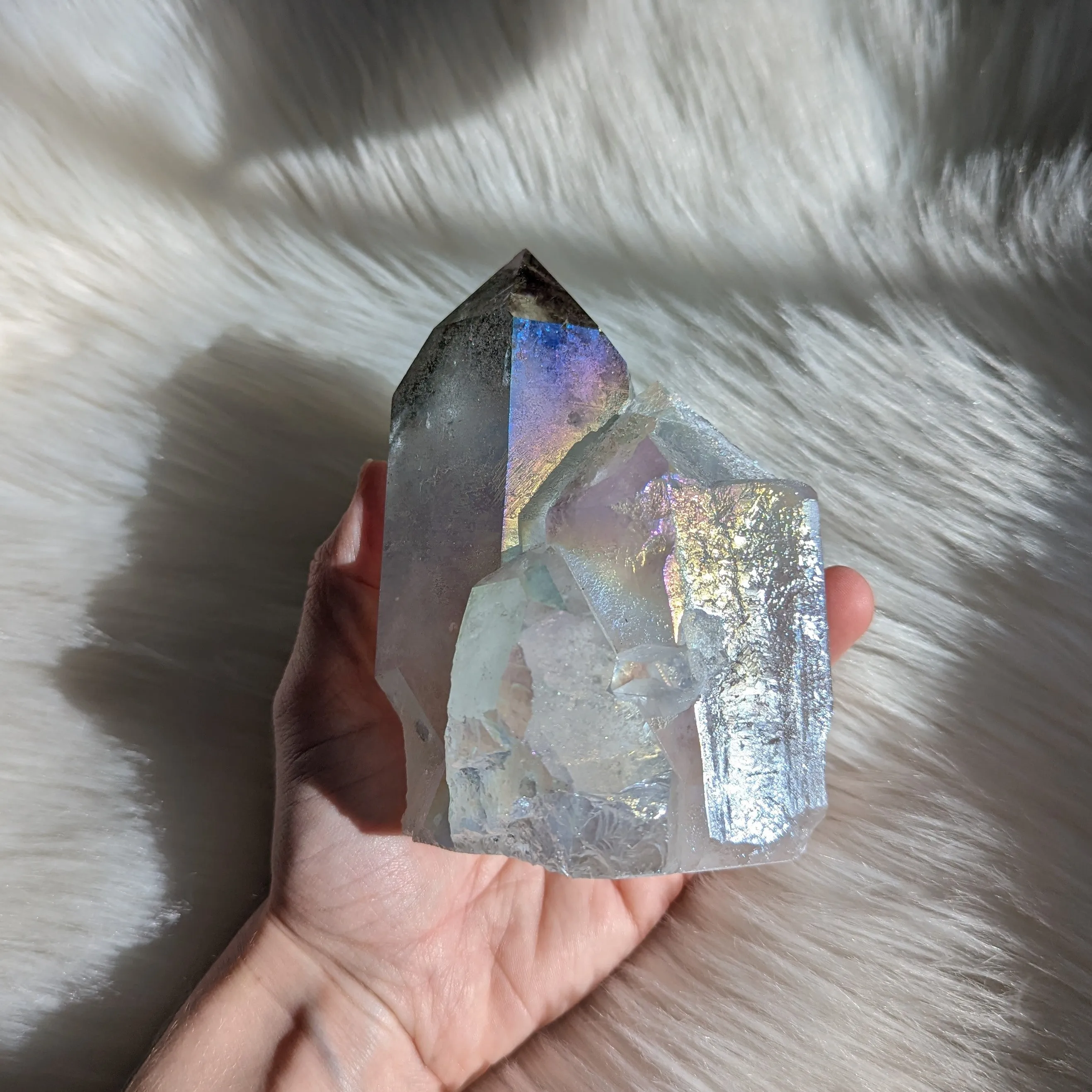 Mesmerizing Pastel Rainbow Glow ANGEL AURA QUARTZ Generator