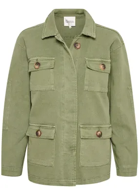 My Essential Wardrobe The Army Jacket - Dusty Olive Wash