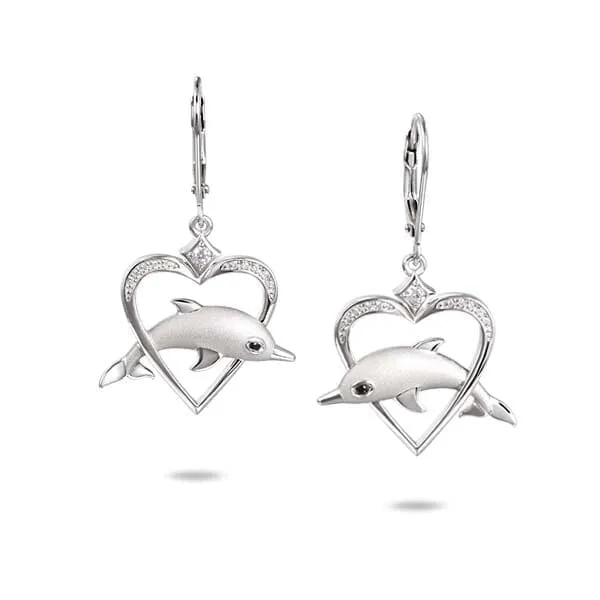 Ocean Lovers Heart Earrings