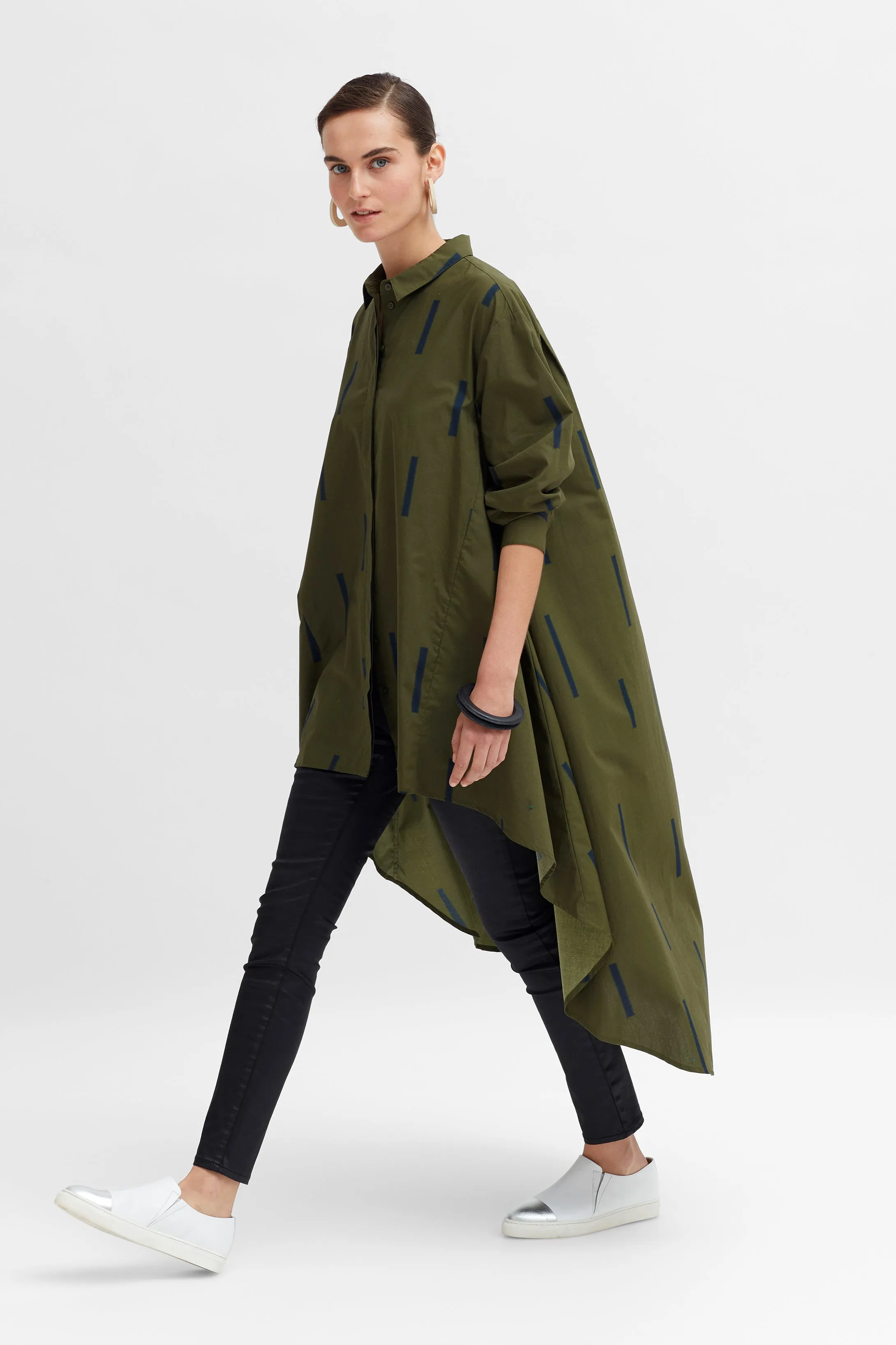 Olive Print Flikrin Shirt