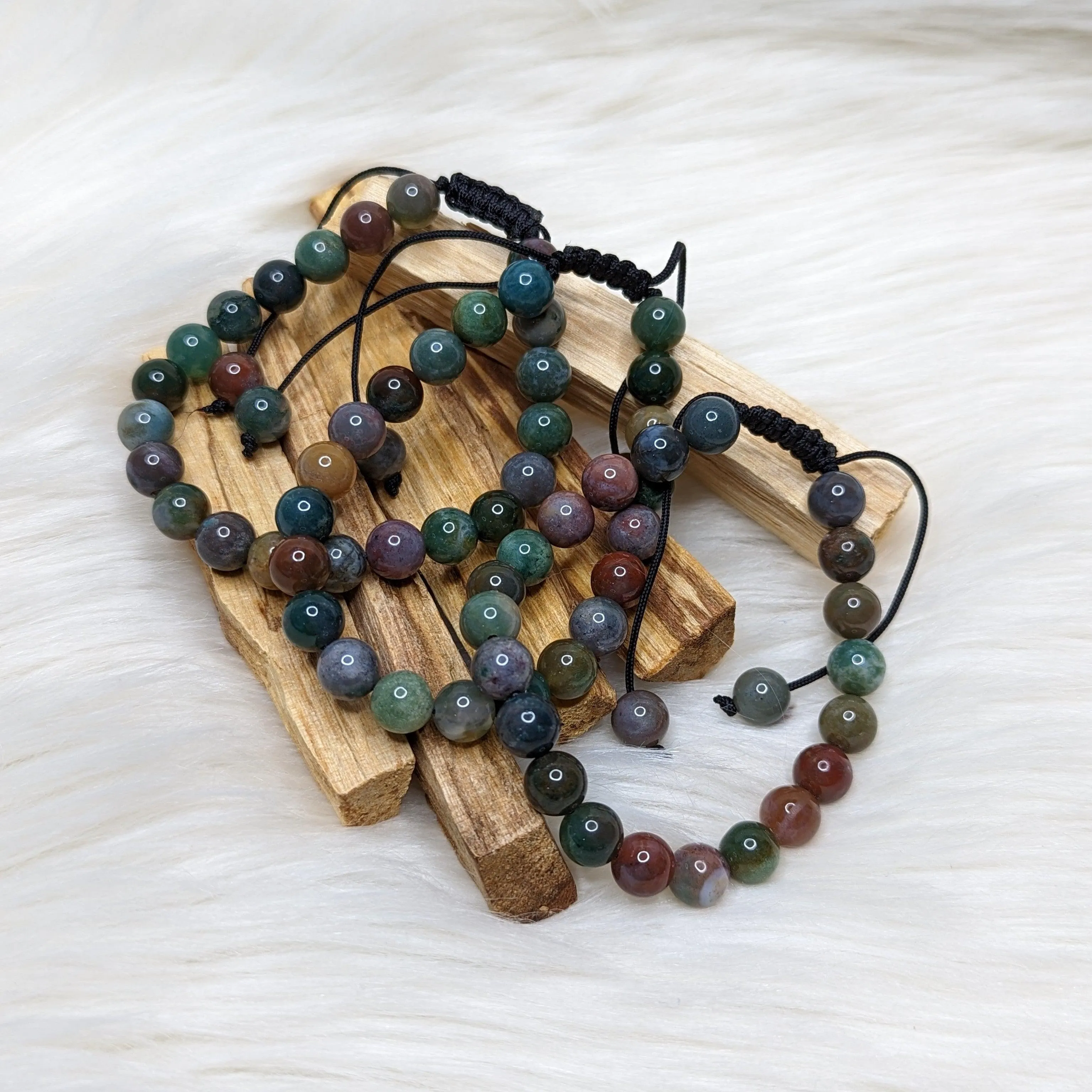 One Tranquil ~ Fancy Jasper Bracelet on Adjustable Cord