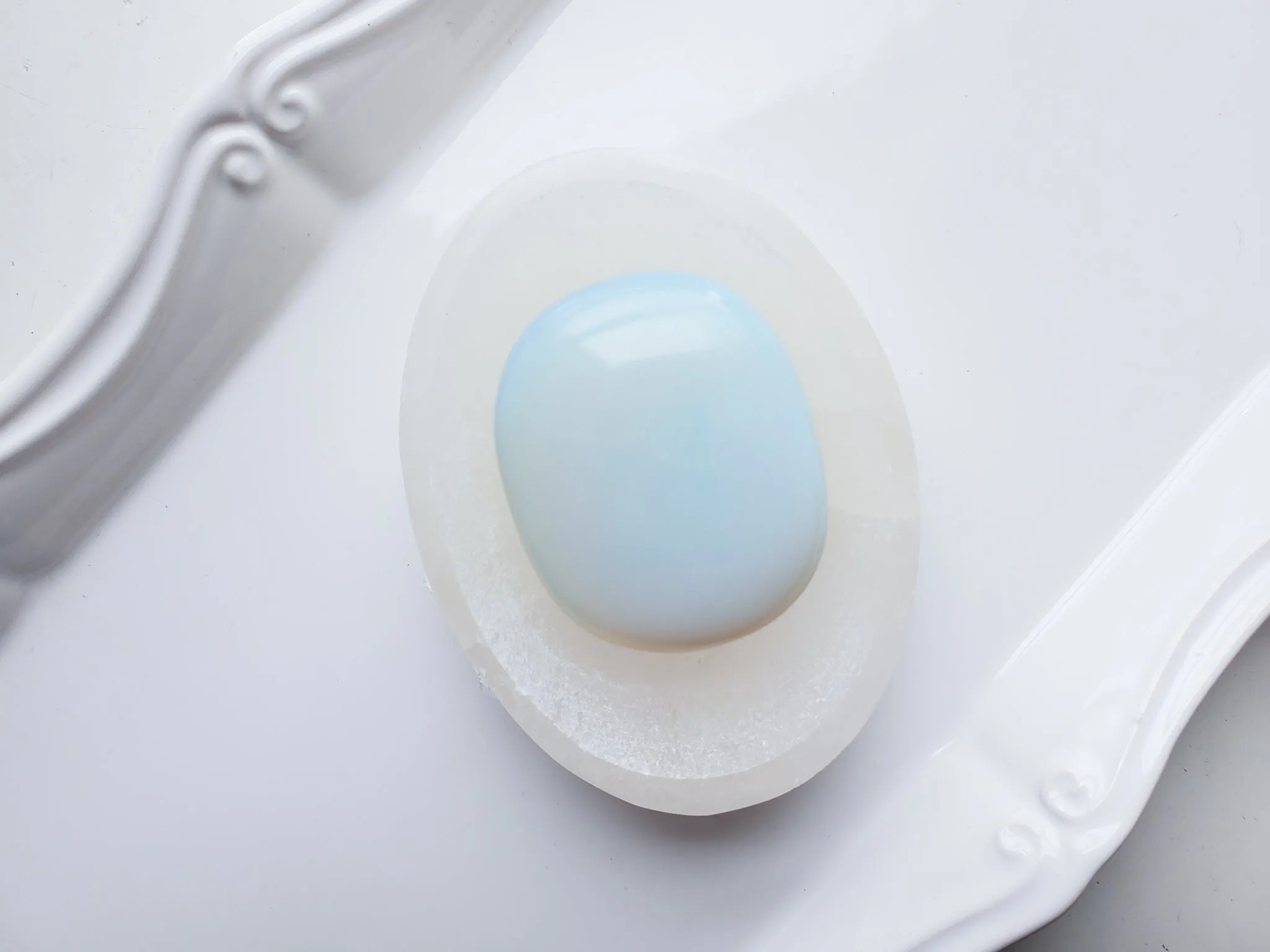 Opalite Puffy Palm Stone