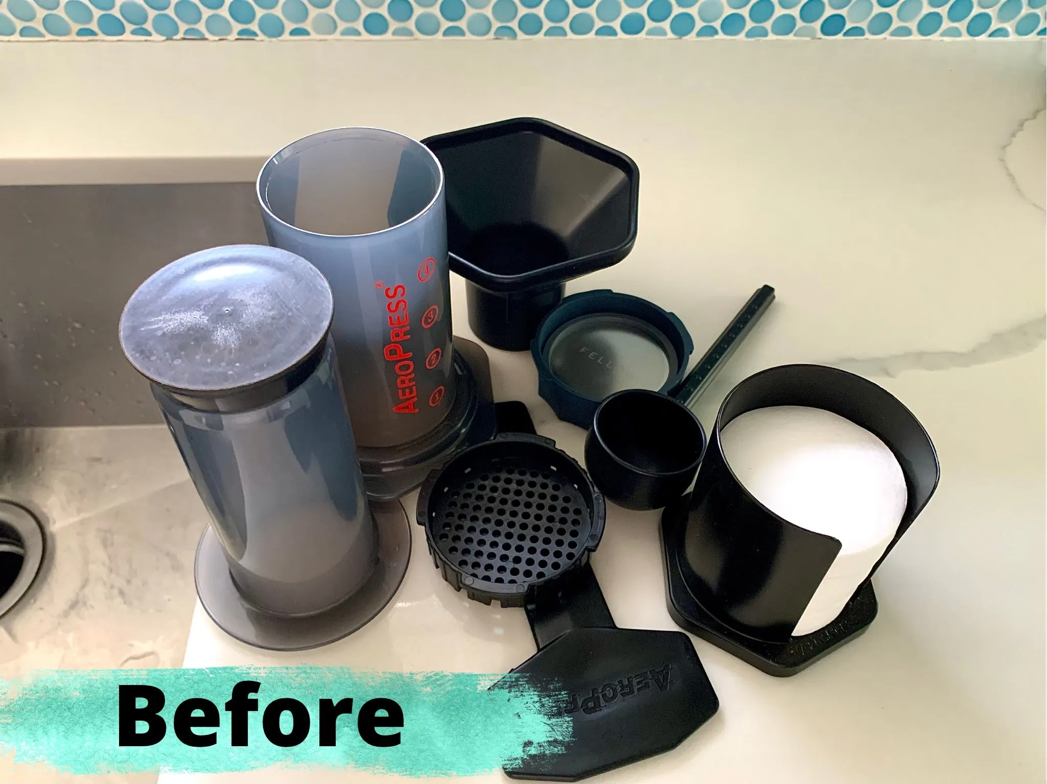 Organize Your Aeropress - Reduce Kitchen Clutter - Everyone Feels Better!