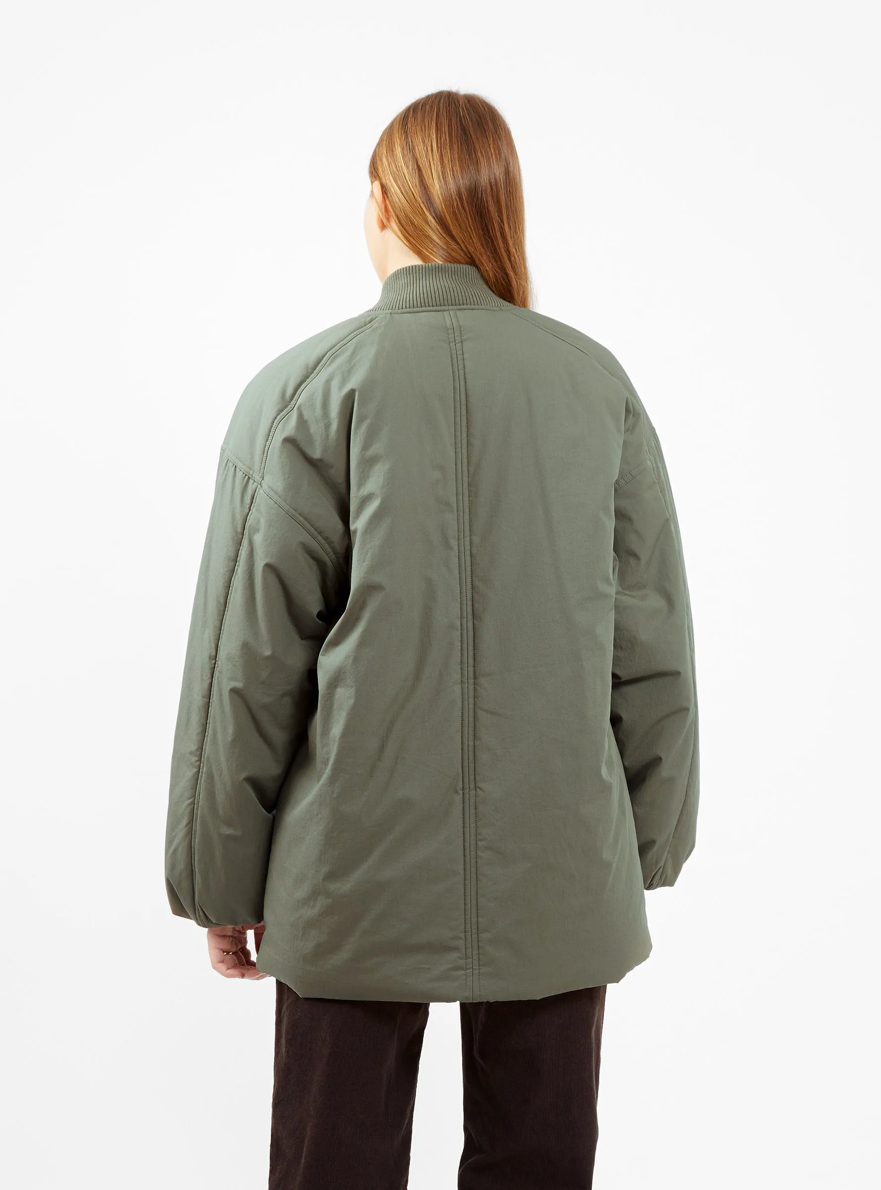 Orka Long Bomber Jacket Olive