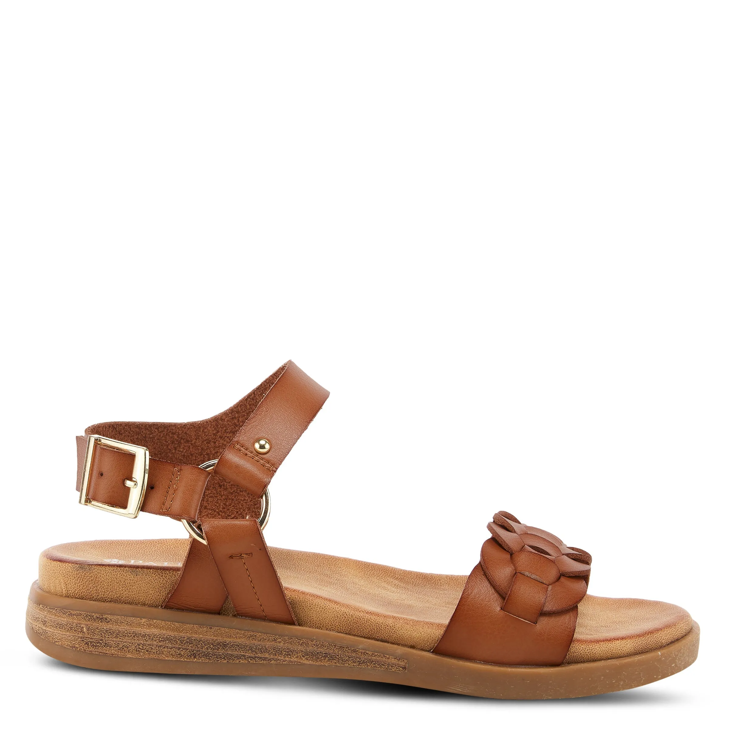 PATRIZIA LICORICE QUARTER STRAP SANDALS