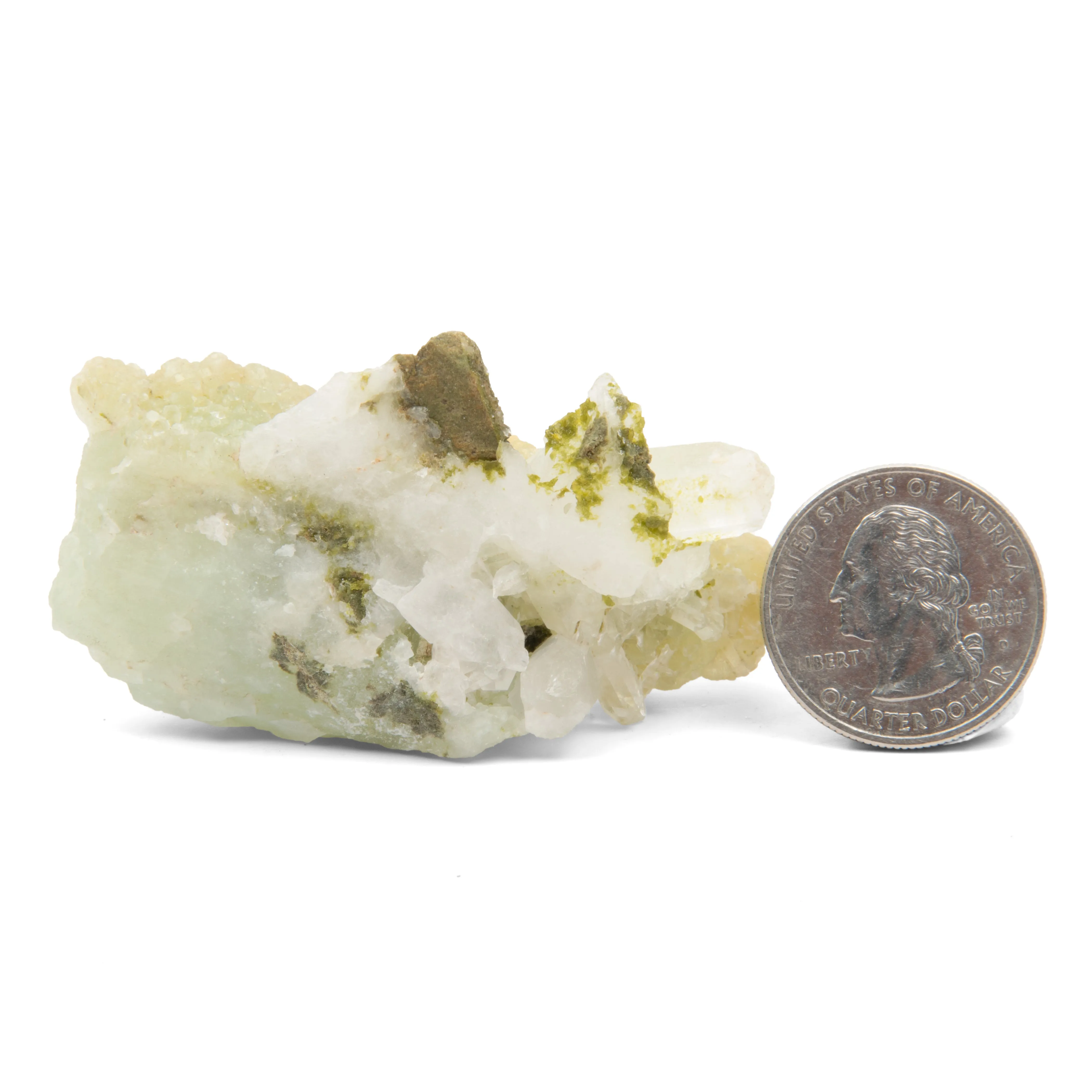 Prehnite - w/ Quartz