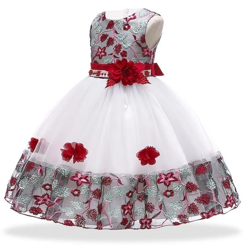 Princess Floral Dress For Girls