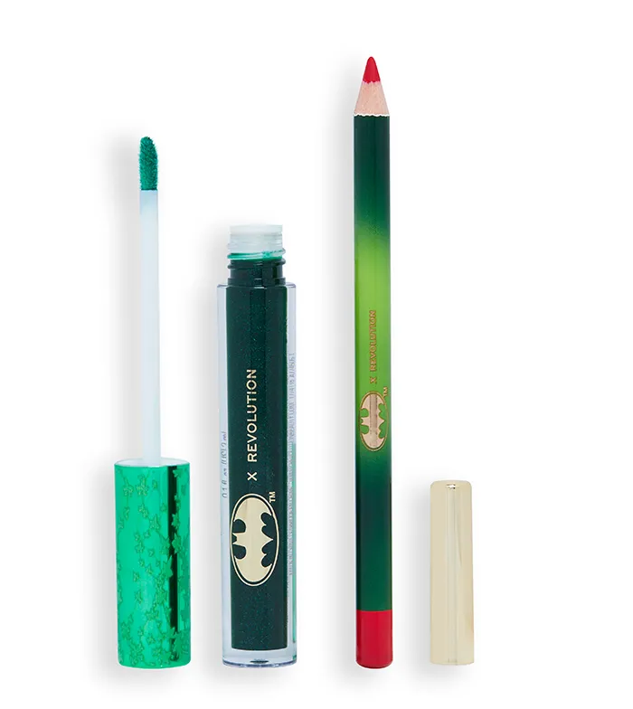 Revolution - *DC Poison Ivy & Harley Quinn* - Set para labios Lucky Kiss