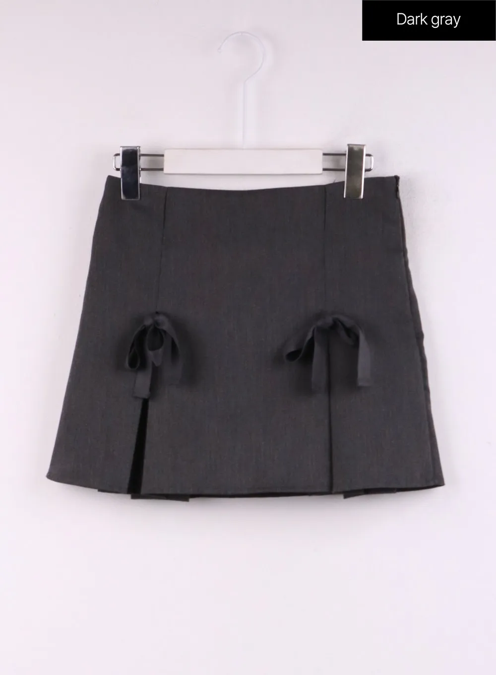 Ribbon Pleated Mini Skirt CJ429