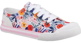 Rocket Dog Jazzin Malden Floral Womens Lace Up Trainer