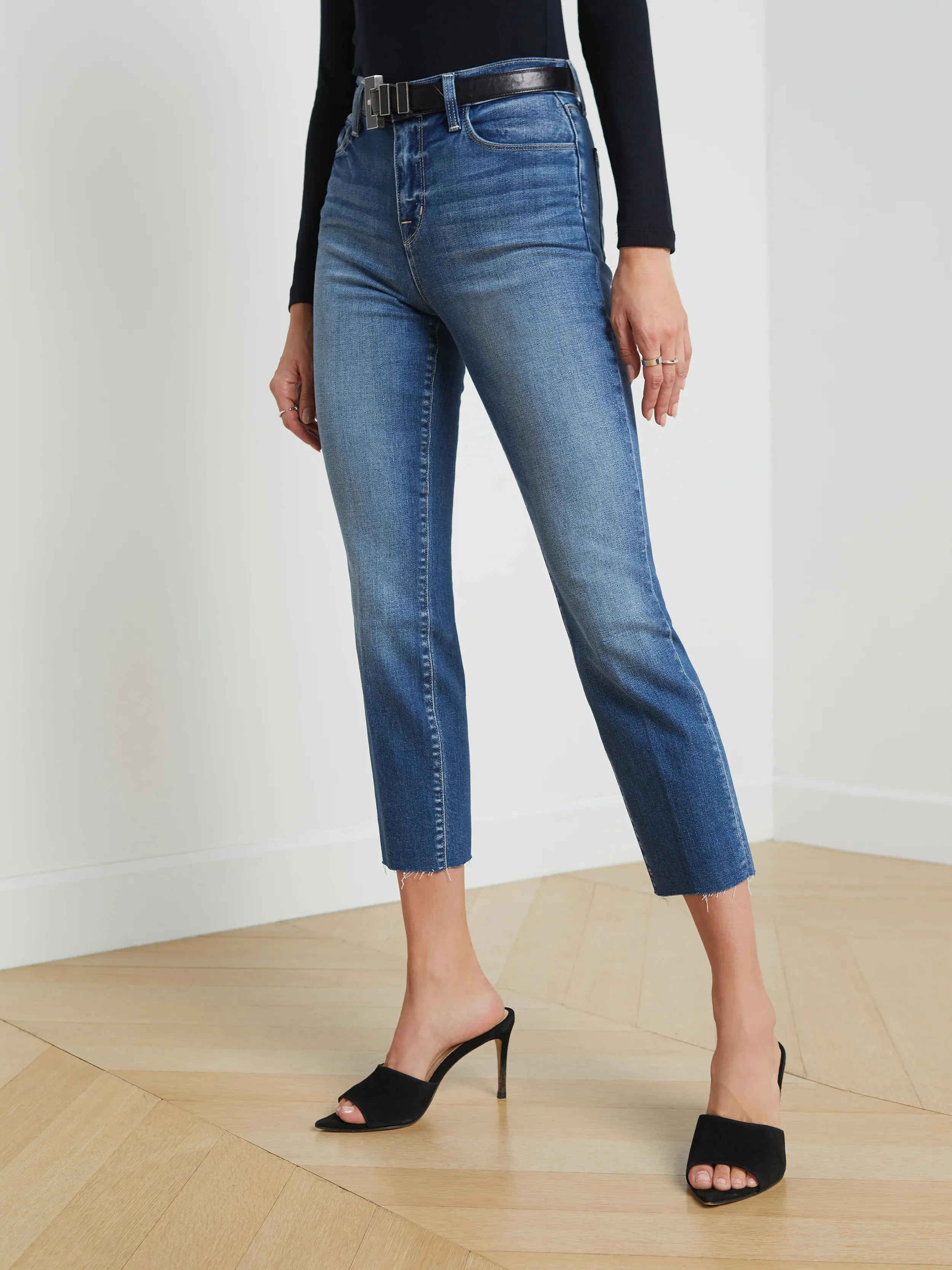 SADA HIGH RISE SLIM CROPPED JEAN (CAMBRIDGE) - L'AGENCE