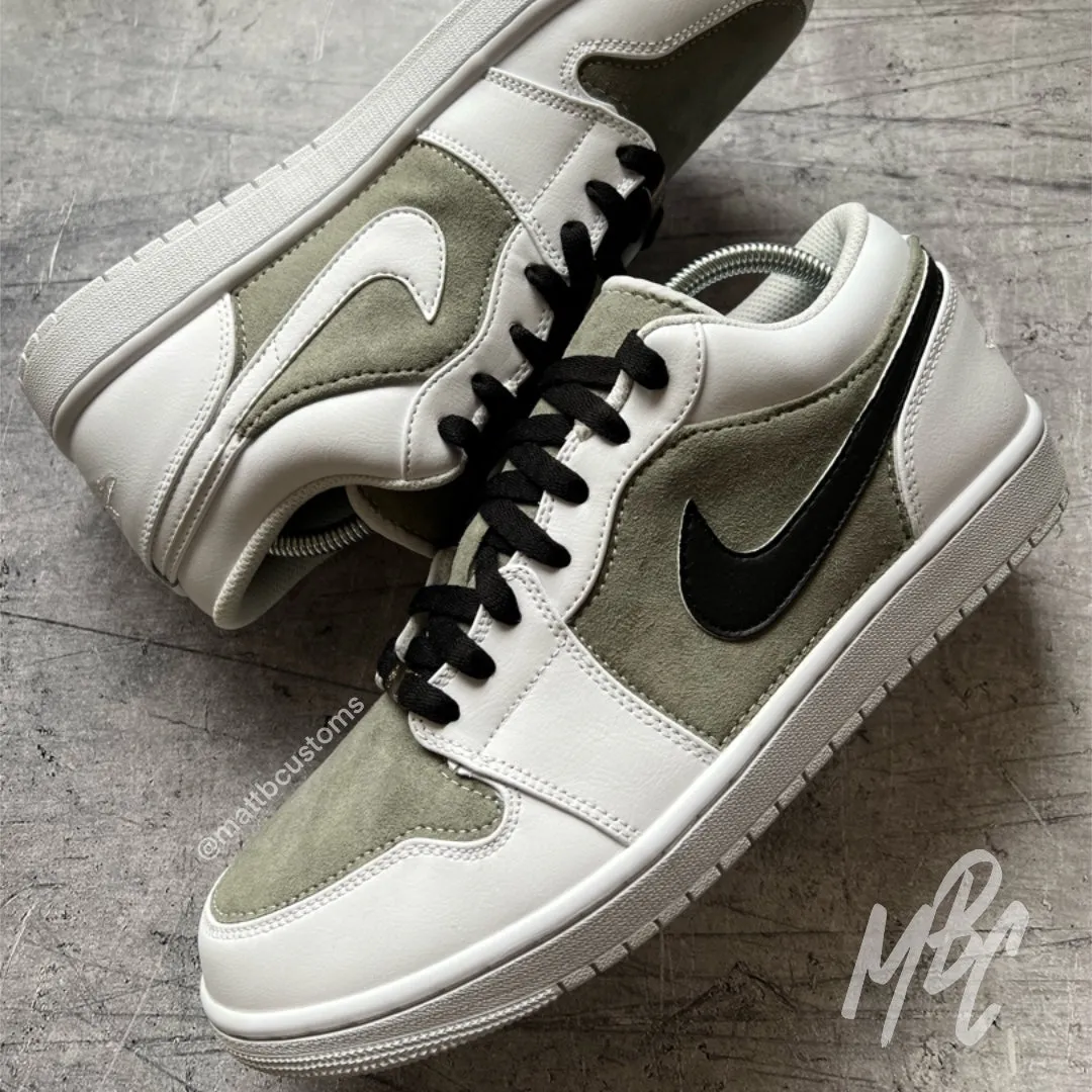 Sage Green Suede - Jordan 1 Low Custom