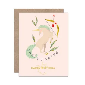 Sagittarius Birthday Card