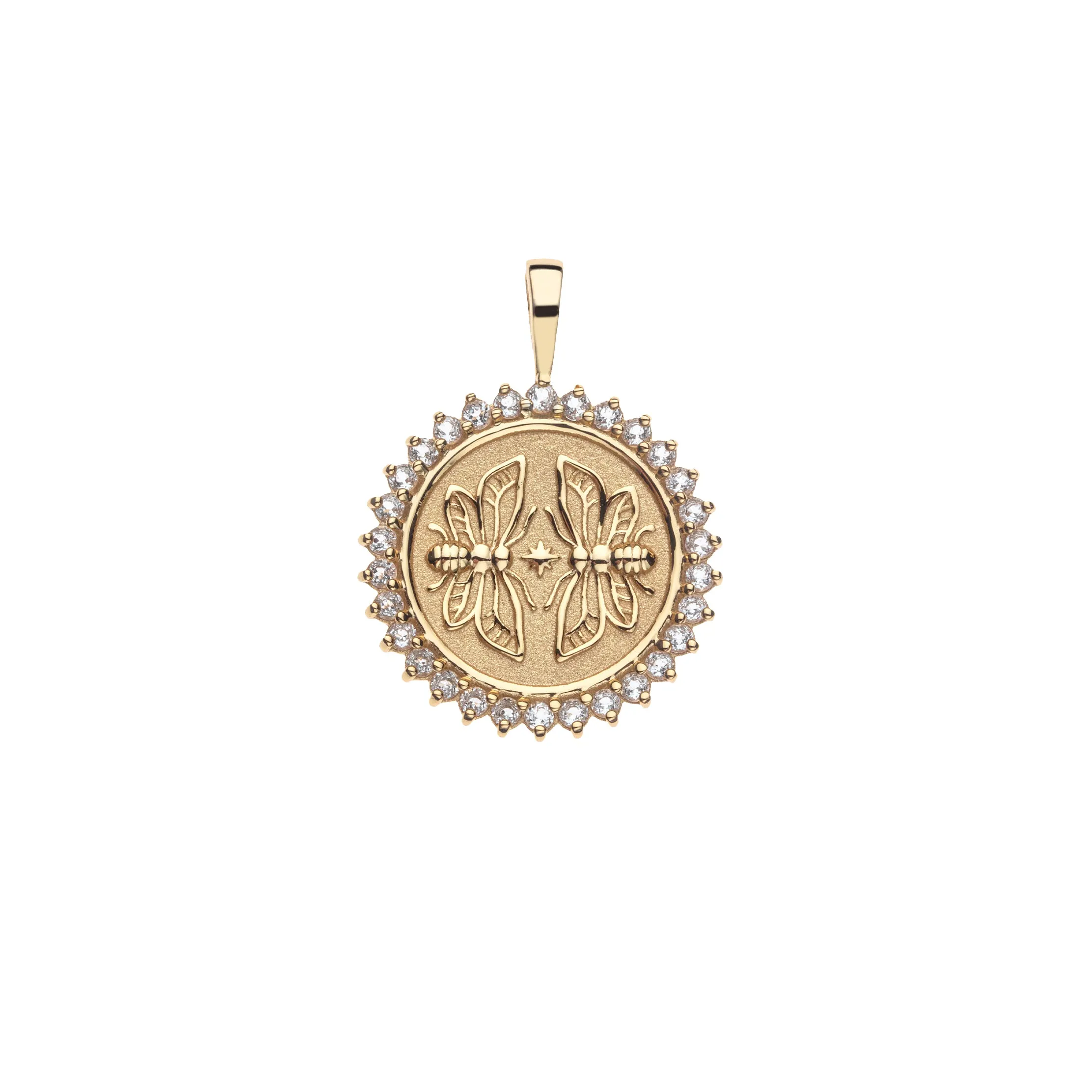 SISTERS Forever Petite Embellished Coin Pendant