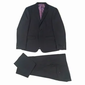 SJ Mens Ultra-Slim Plain Navy Suit_ Y0002