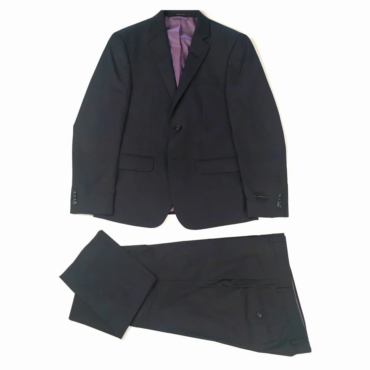 SJ Mens Ultra-Slim Plain Navy Suit_ Y0002