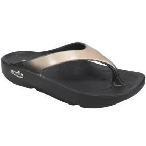 Sovella Women's PF Thong Black/Gold