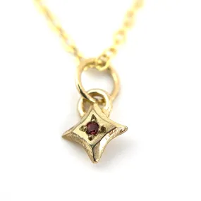 SPARKLE Charm - Gold with Pink Sapphire