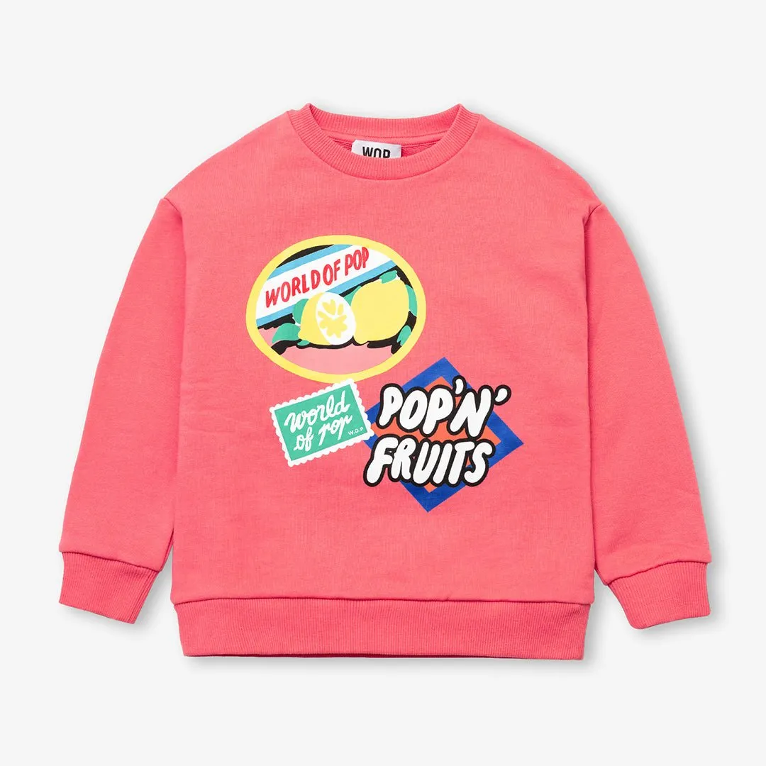 Sweatshirt "Tutti Frutti" for children in organic cotton