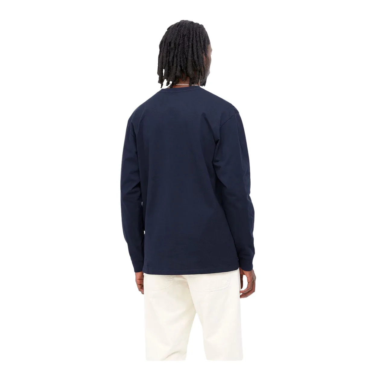 T-shirt Maniche Lunghe Carhartt WIP L/S Chase Blu Navy