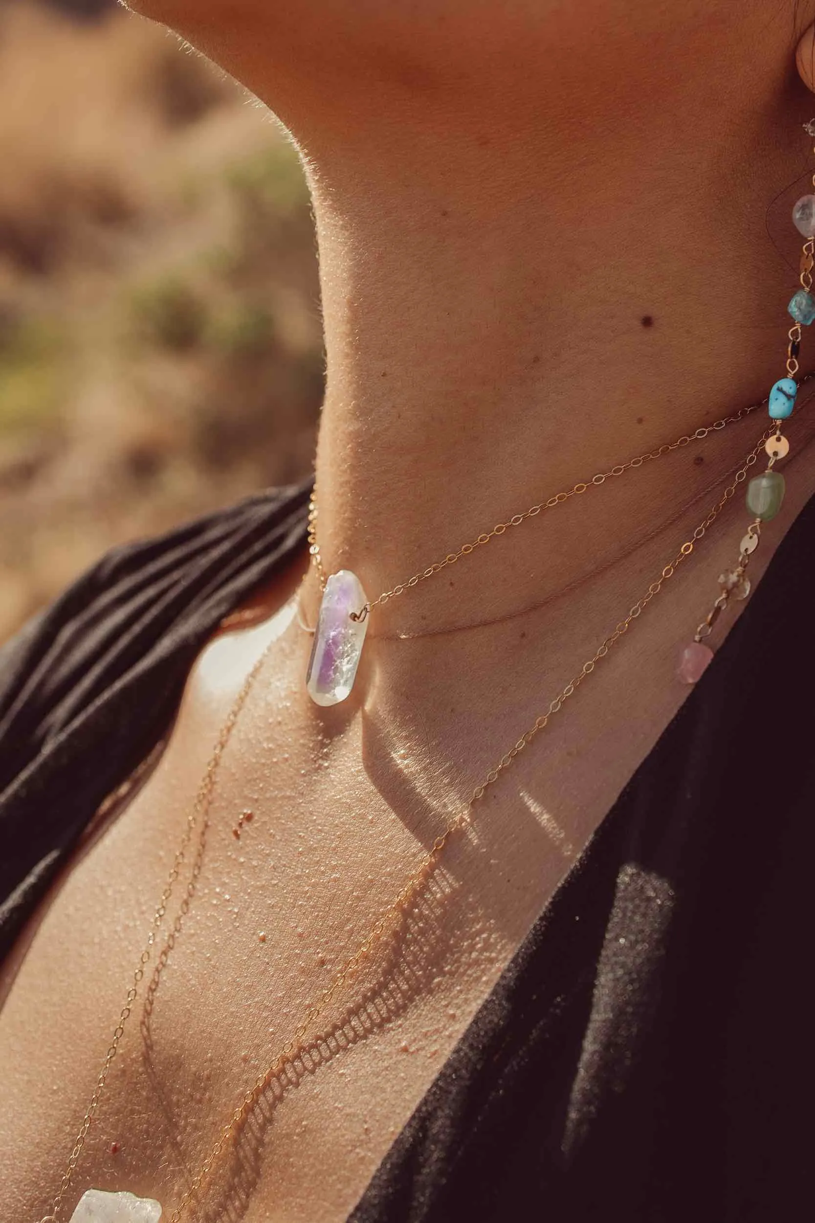 The Spirit Angel Aura Quartz Necklace