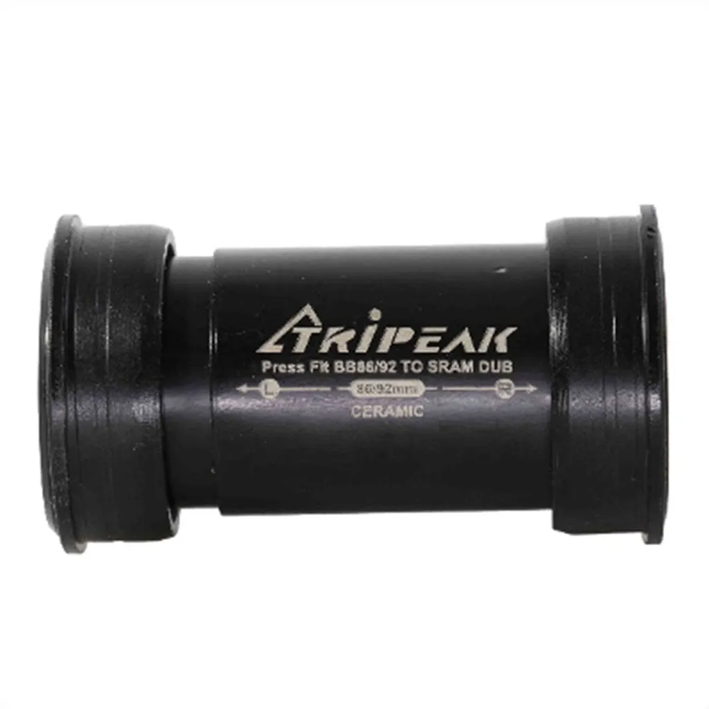 Tripeak BB86 Pressfit Bottom Bracket With Angle Contact Bearing, Ceramic, Sram Dub 86-92Mm - Black