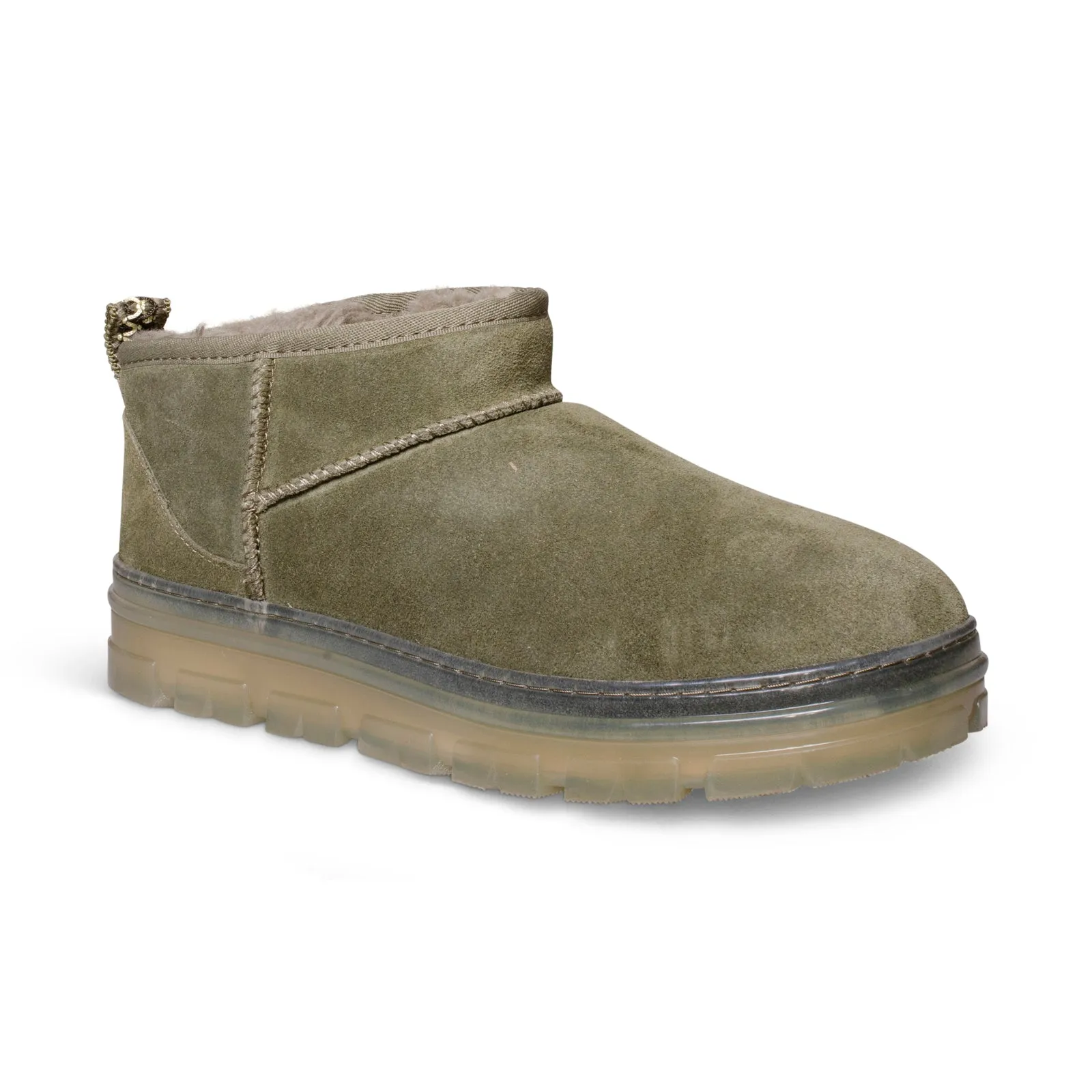 UGG Classic Ultra Mini Clear Burnt Olive Boots - Women's