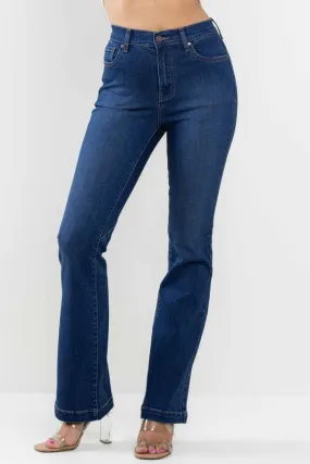 Vibrant- High Rise Heart Back Bootcut Jeans