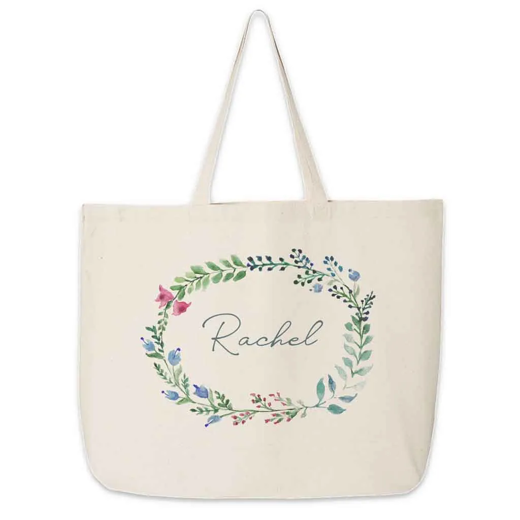 Wedding Party Tote Bag Personalized with a Farmhouse Theme