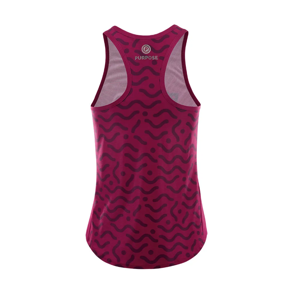 Women Running Singlet Hypermesh ELITE (Amaranth Red)